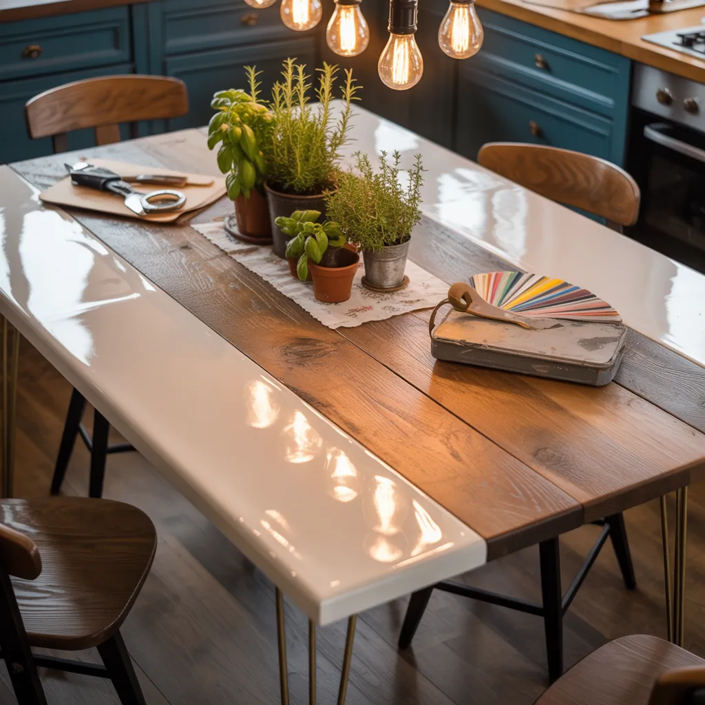 kitchen table makeover