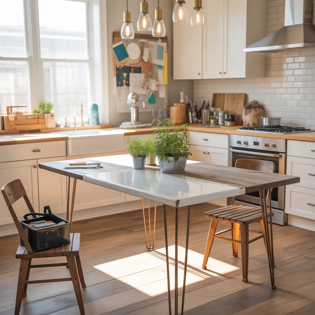 kitchen table makeover