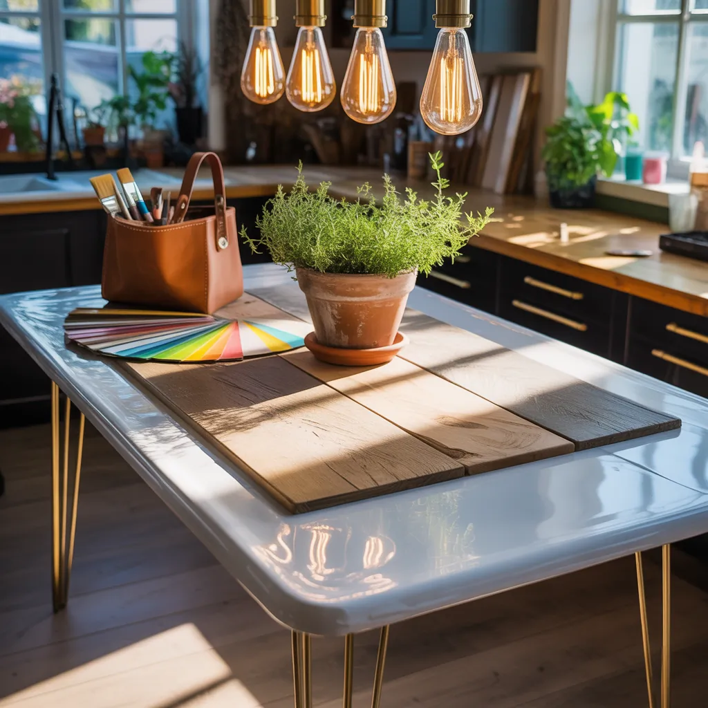 kitchen table makeover