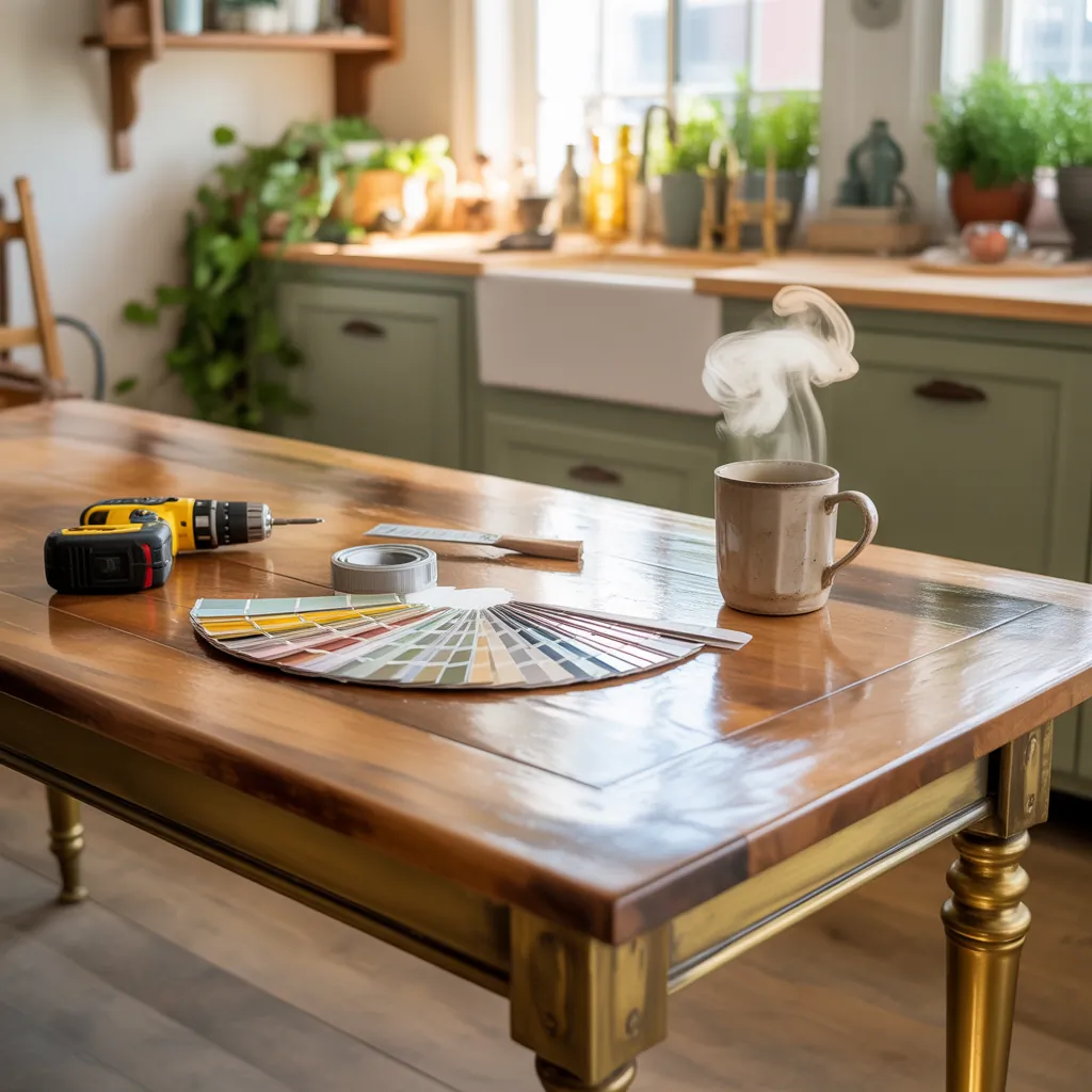 kitchen table makeover