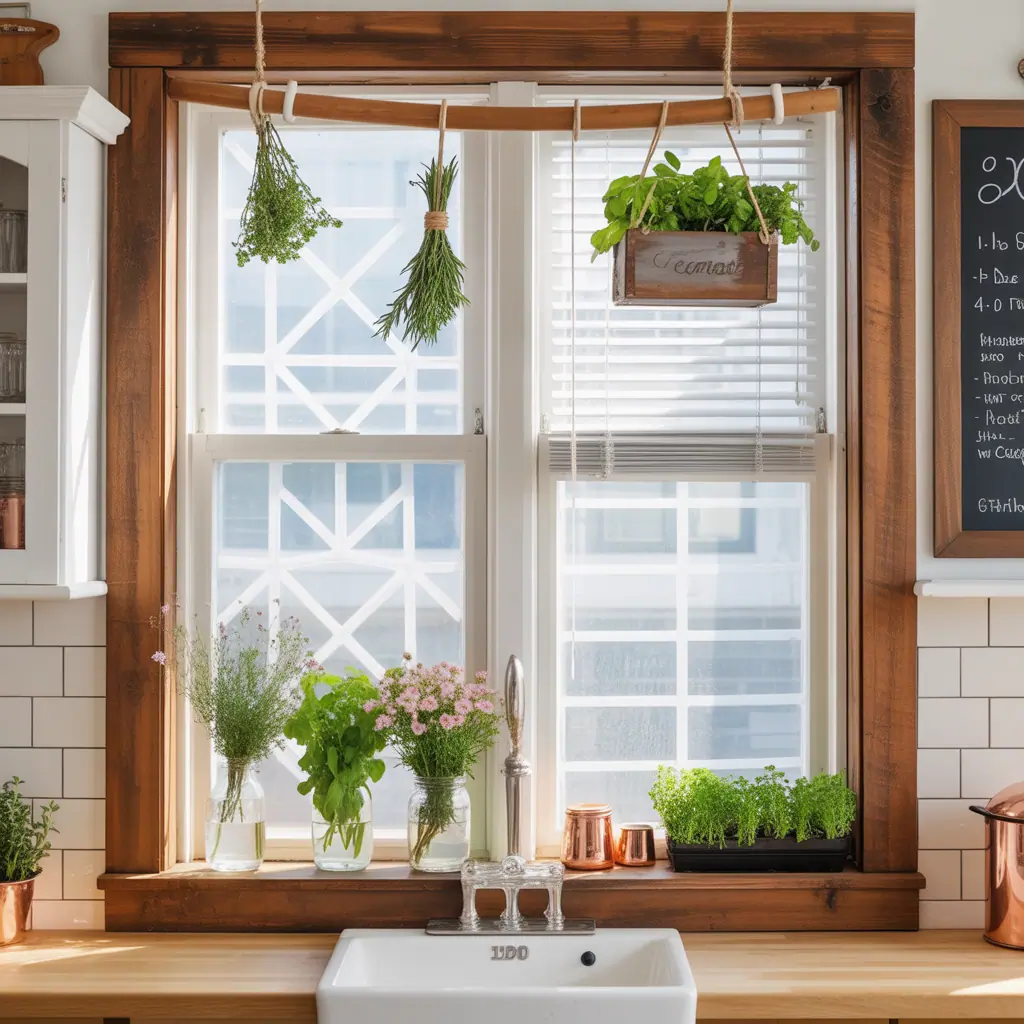 kitchen window decoration ideas