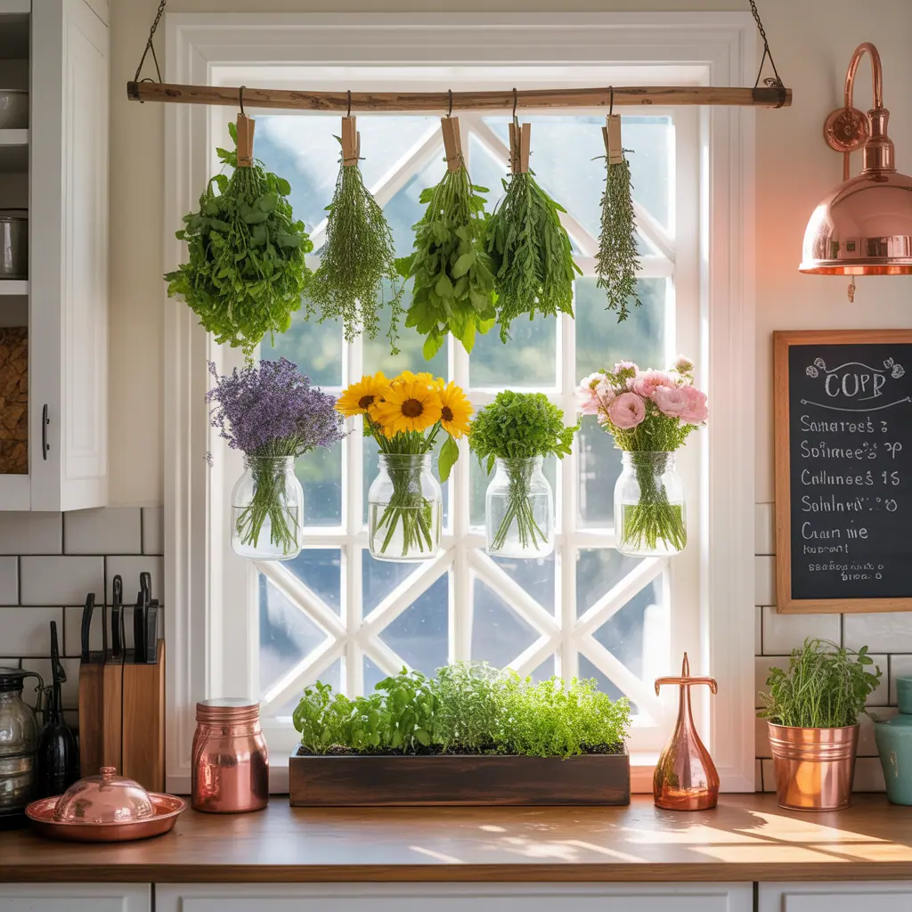 kitchen window decoration ideas