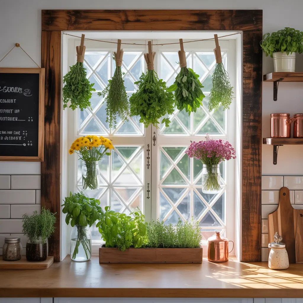 kitchen window decoration ideas