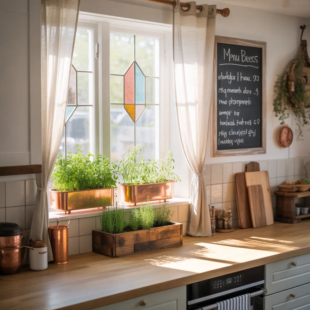 kitchen window decoration ideas