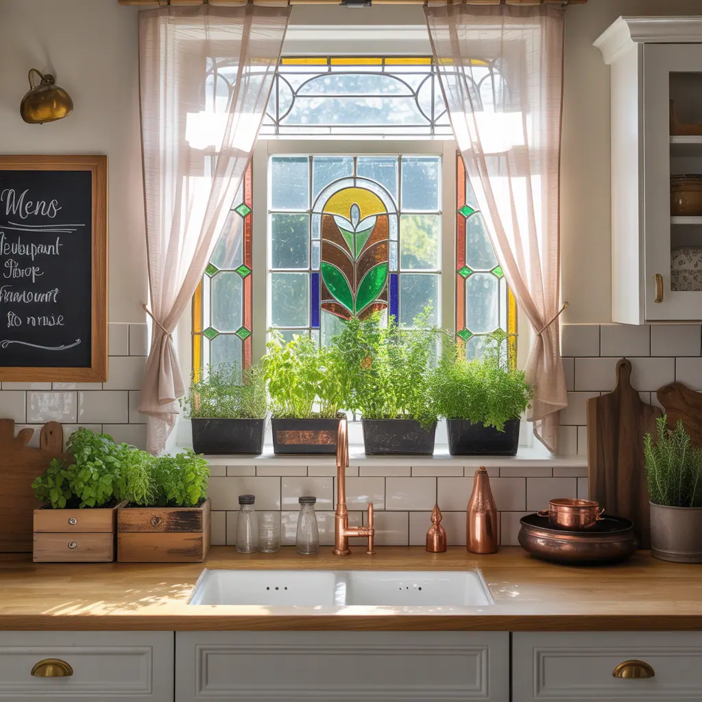 kitchen window decoration ideas