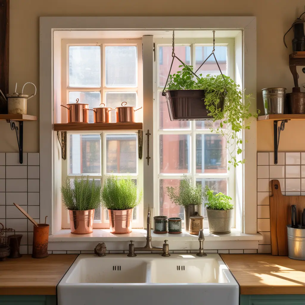 kitchen window decoration ideas