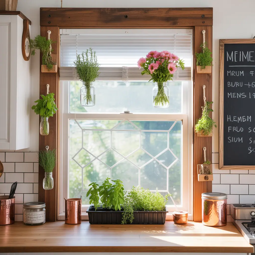 kitchen window decoration ideas