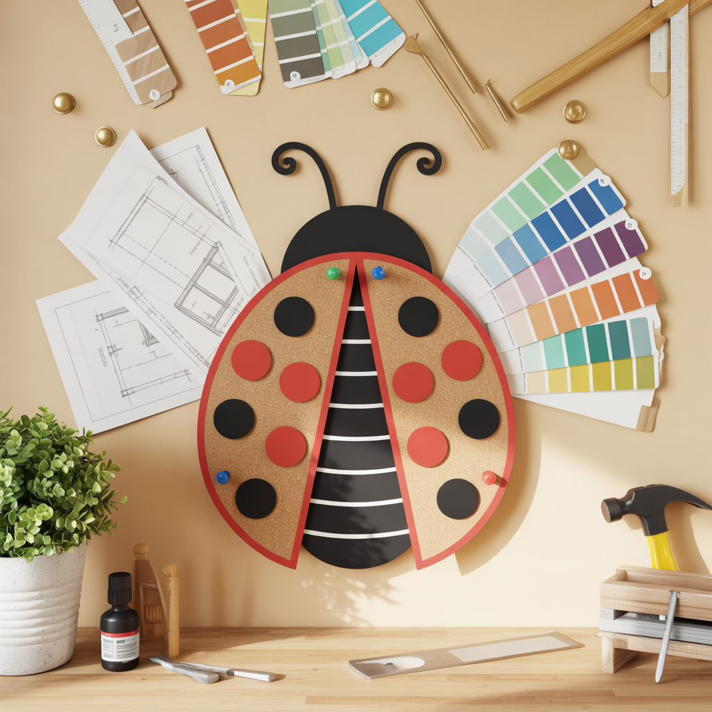 ladybug bulletin board concept
