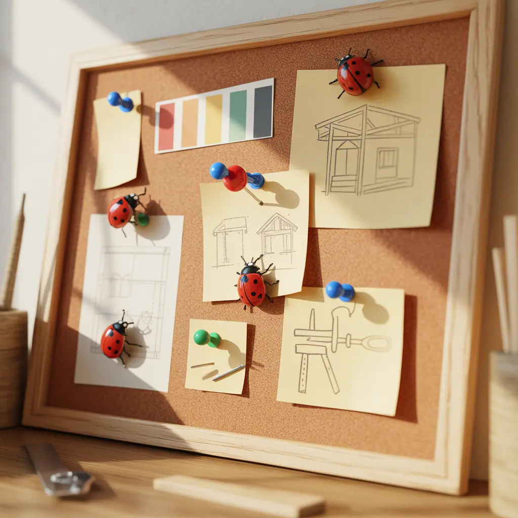 ladybug bulletin board concept