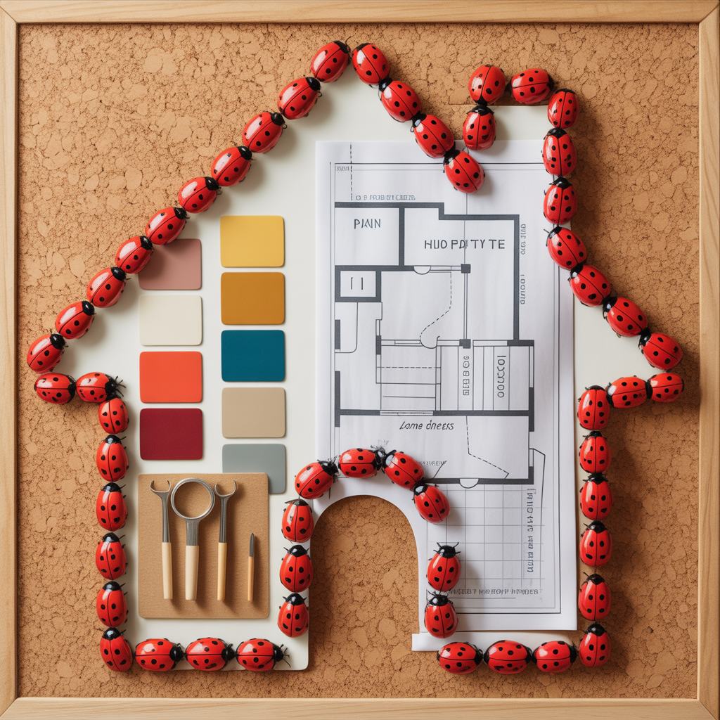 ladybug bulletin board concept