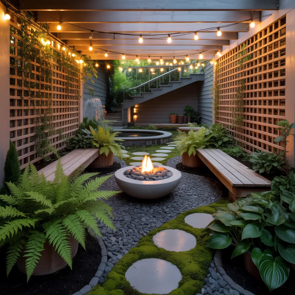landscaping ideas under deck