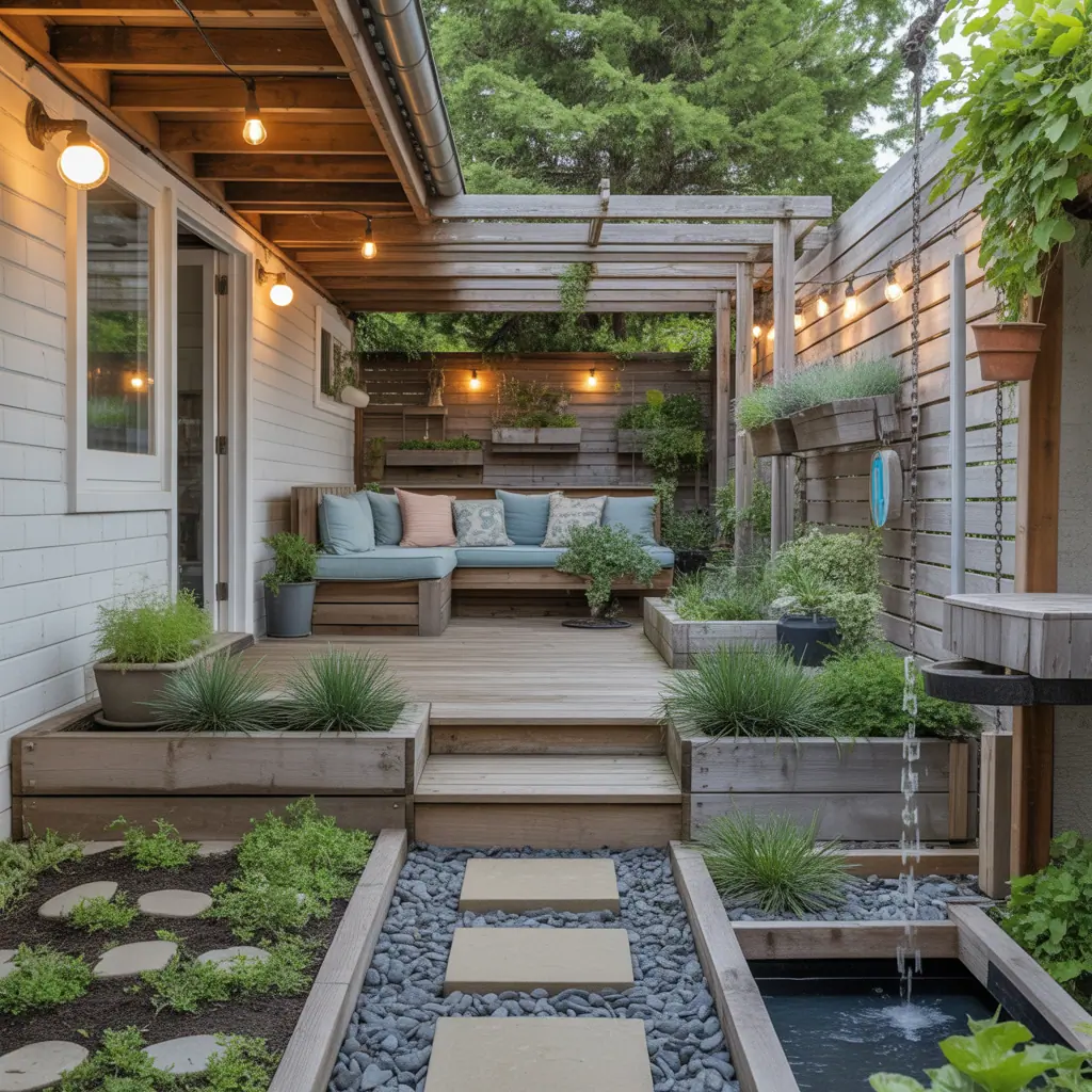 landscaping ideas under deck