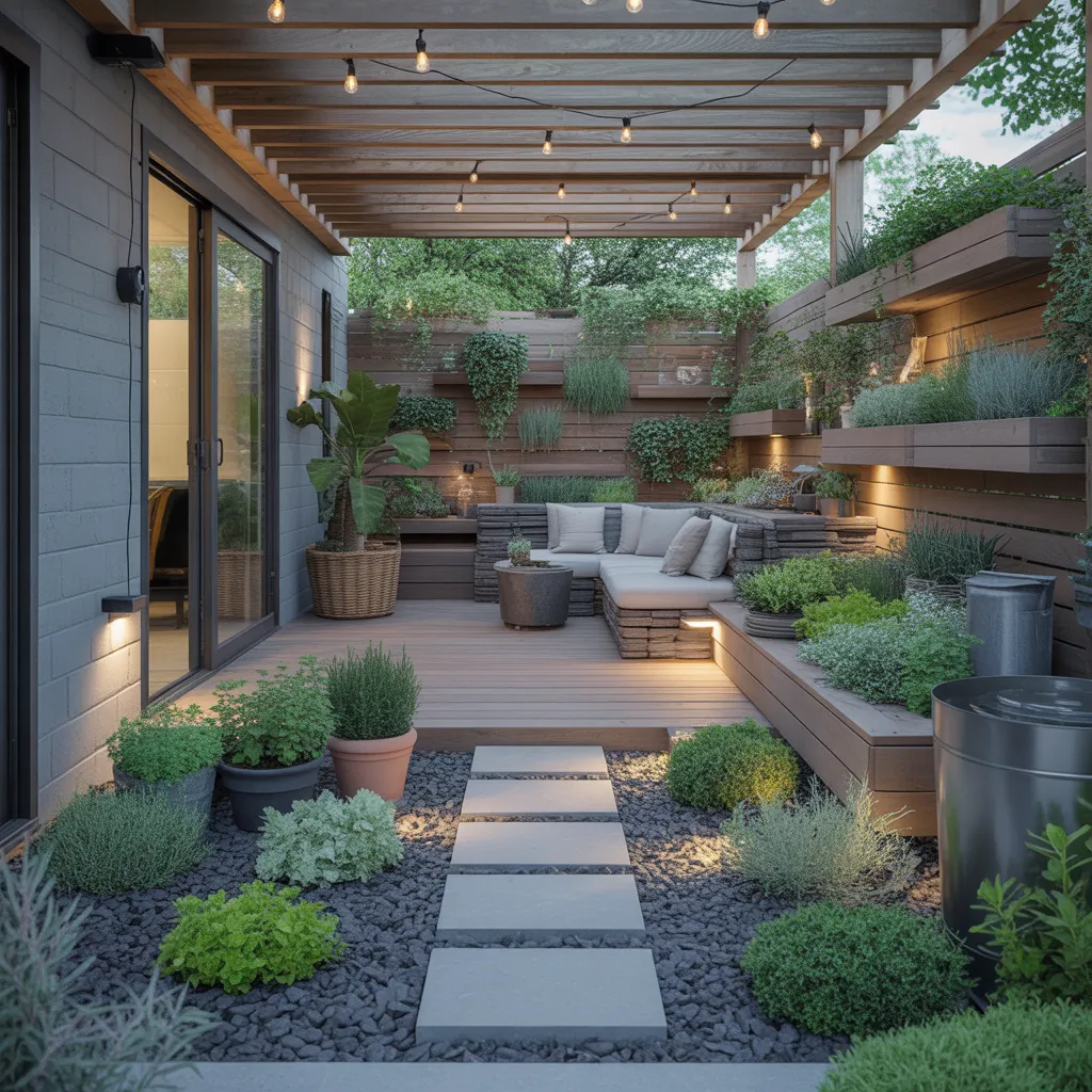 landscaping ideas under deck