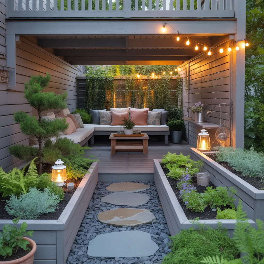 landscaping ideas under deck