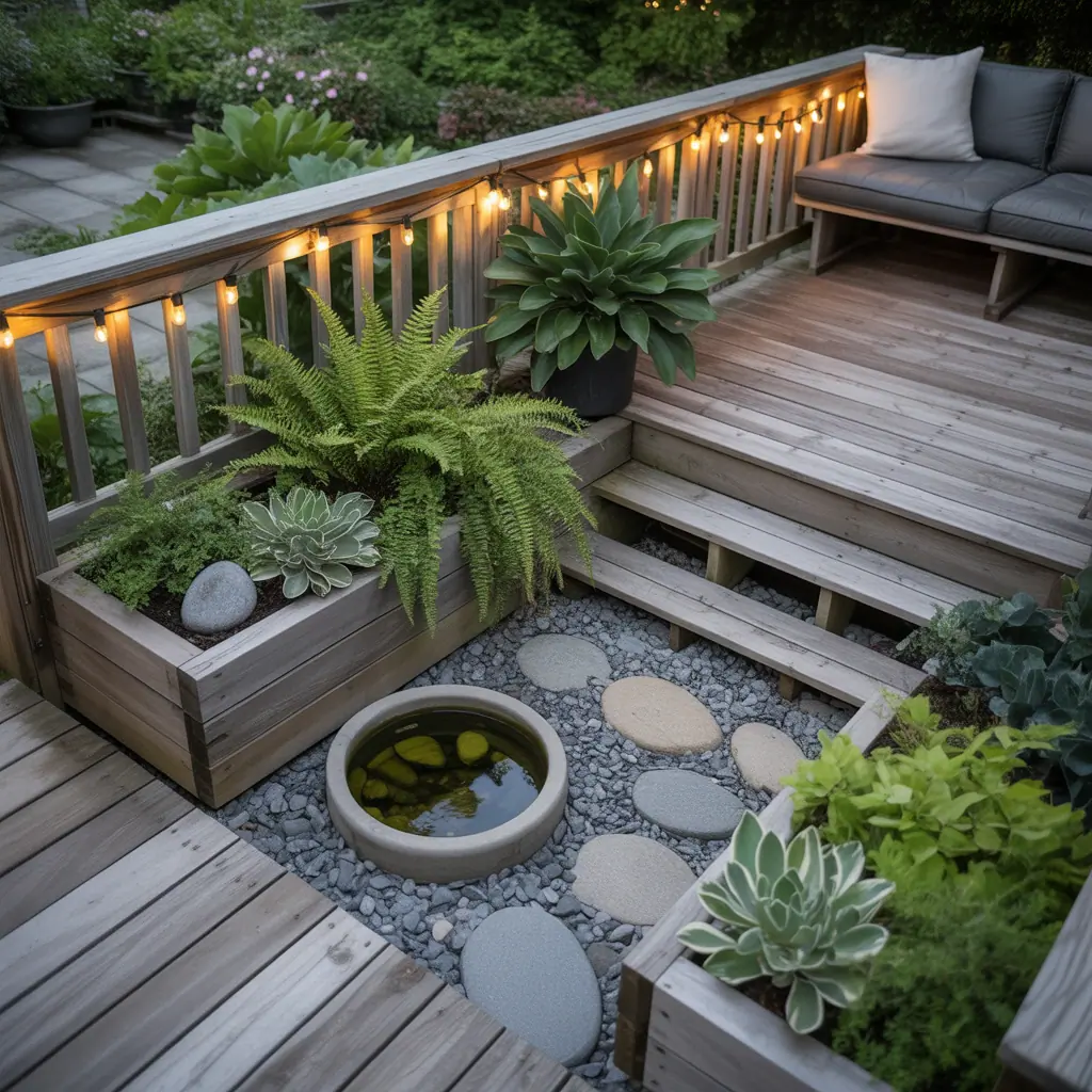 landscaping ideas under deck