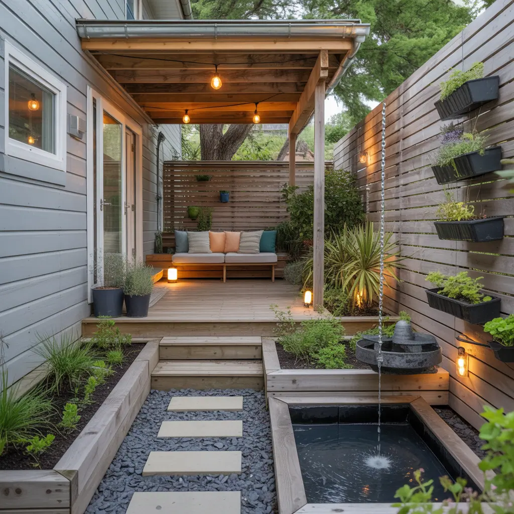 landscaping ideas under deck