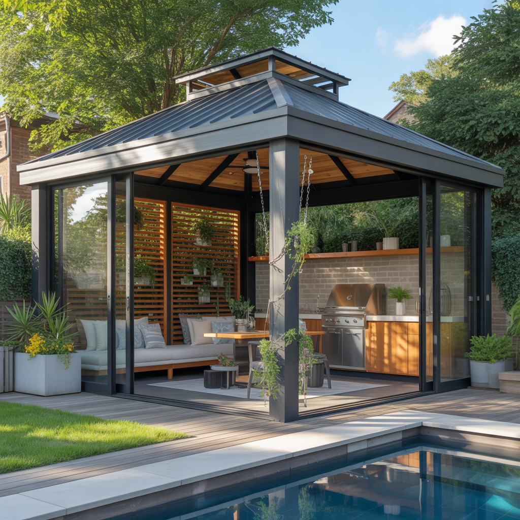 latest modern gazebo ideas