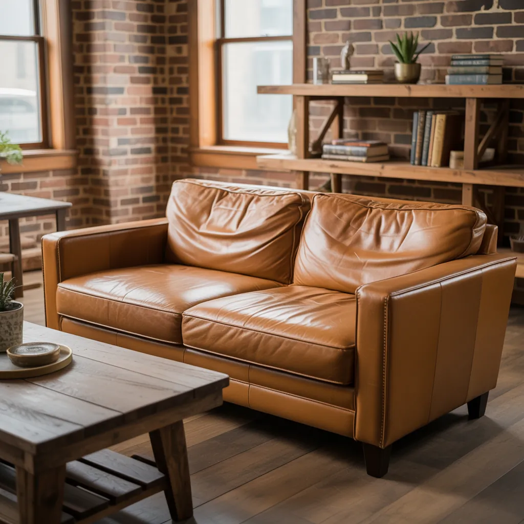 leather couch coffee table