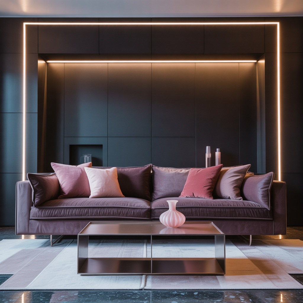 living room ideas black grey pink