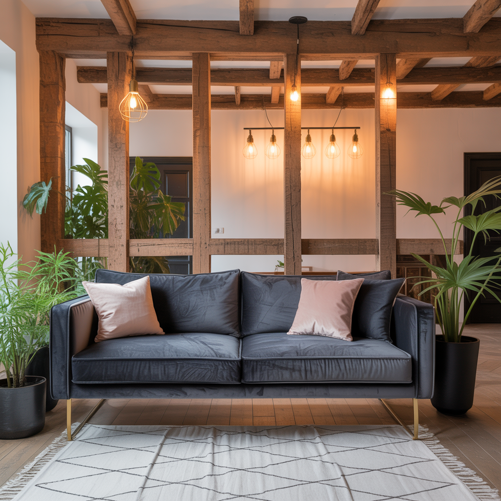 living room ideas black grey pink