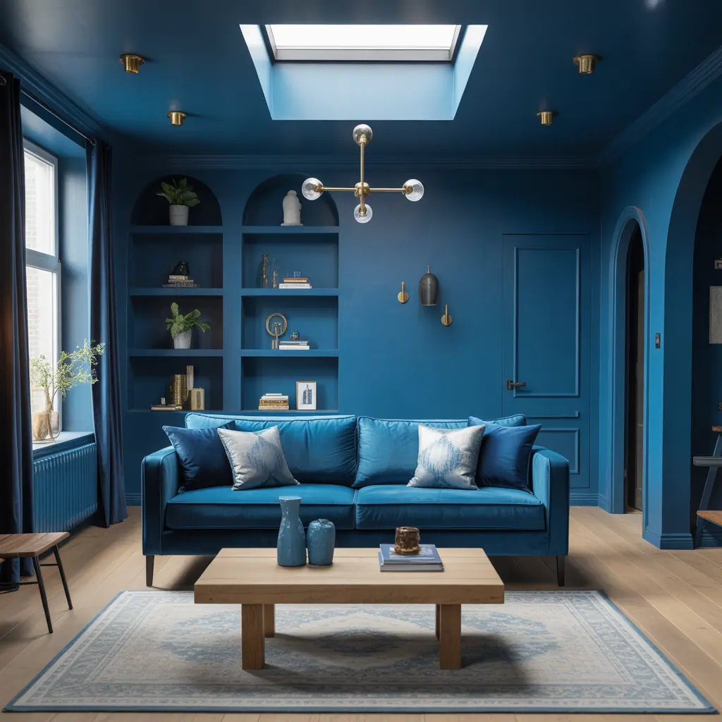 living room ideas blue
