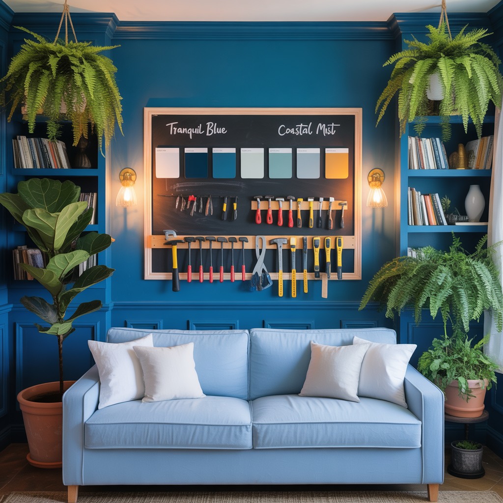 living room ideas blue