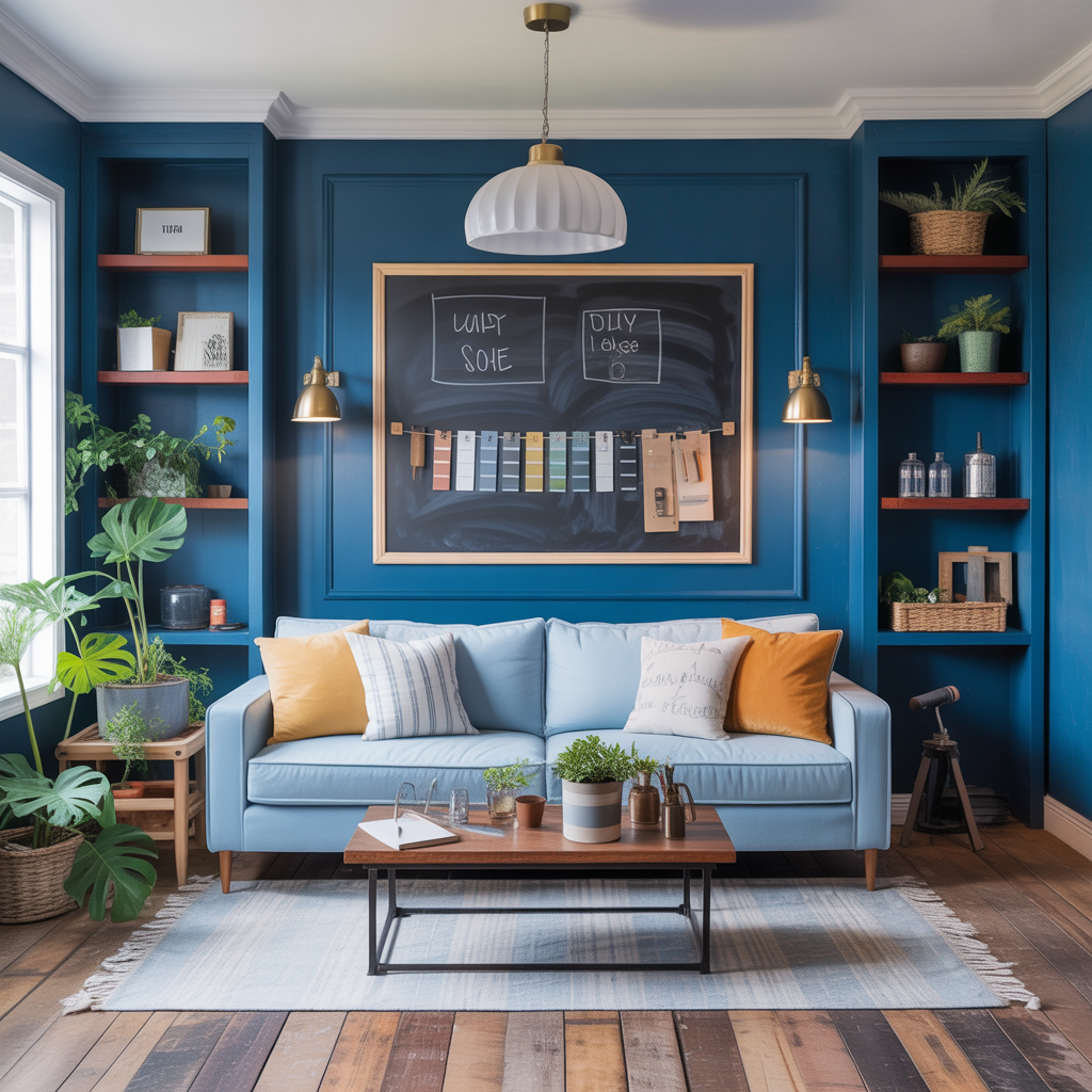 living room ideas blue
