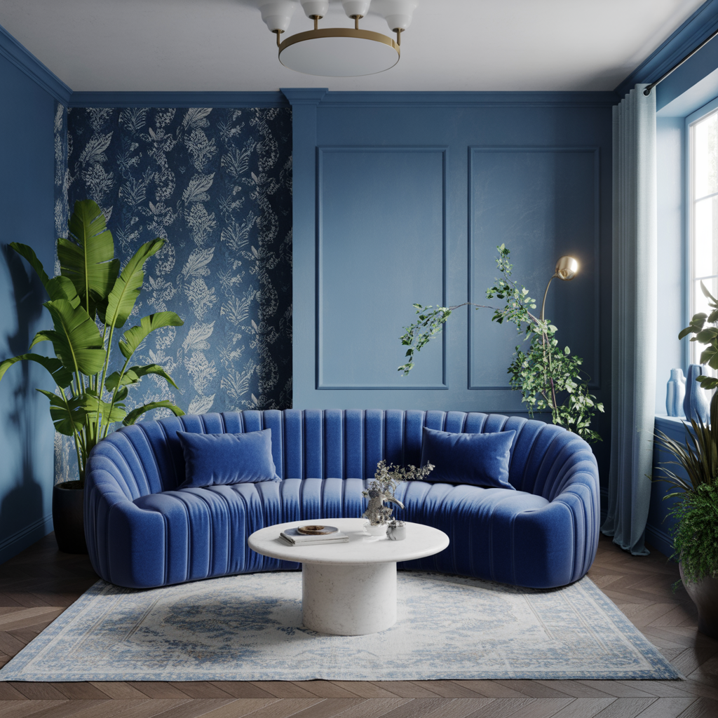 living room ideas blue