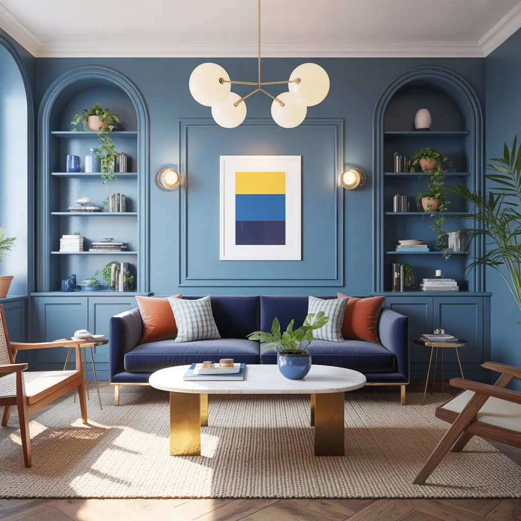 living room ideas blue