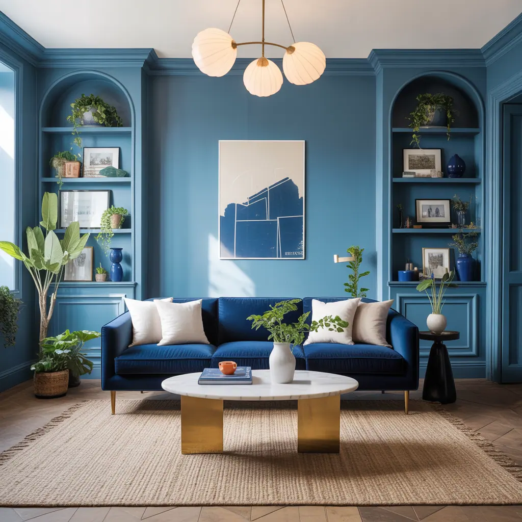 living room ideas blue