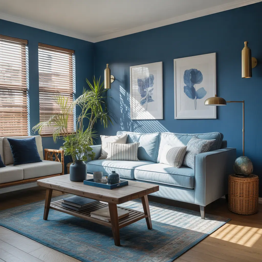 living room ideas blue