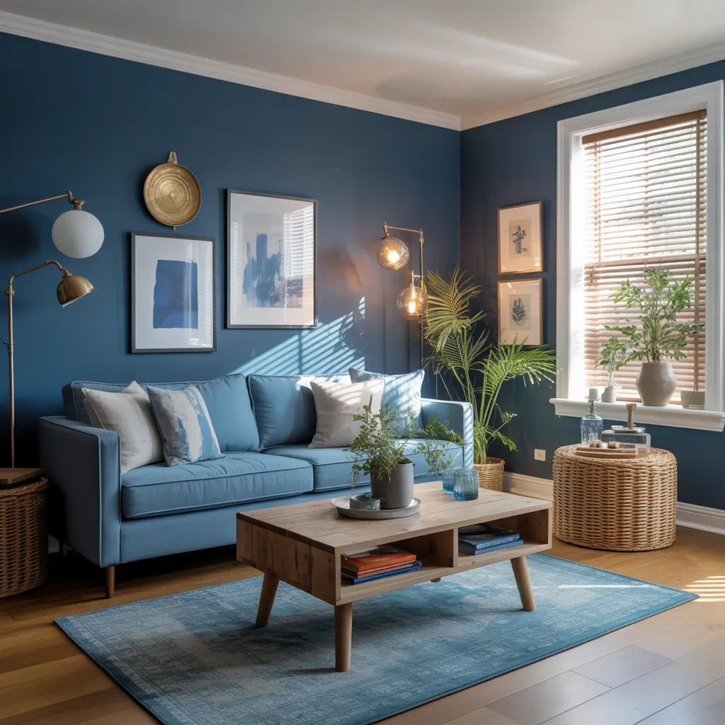living room ideas blue