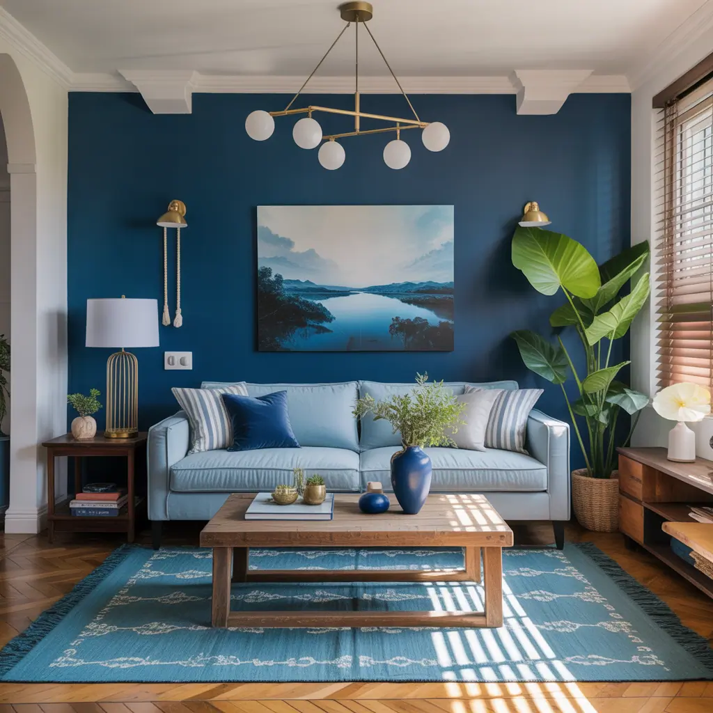 living room ideas blue