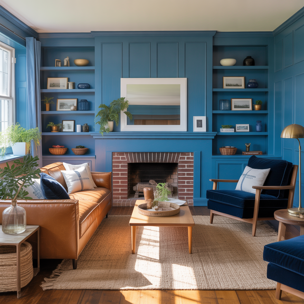 living room ideas blue