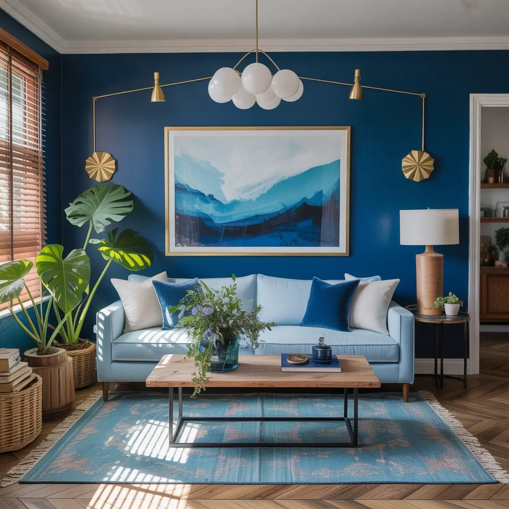 living room ideas blue