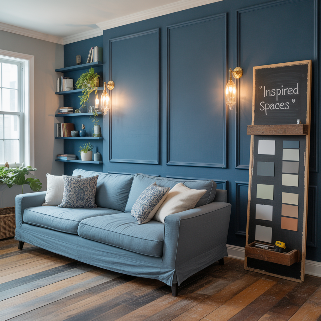 living room ideas blue