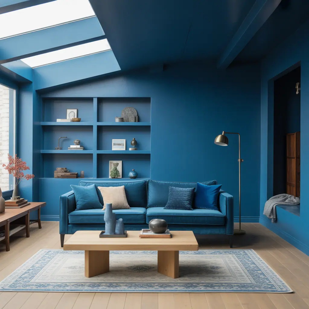living room ideas blue