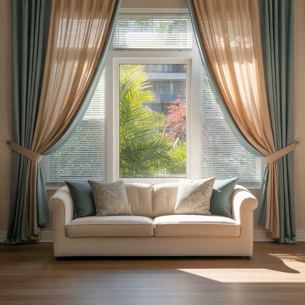 living room window treatment inspiration
