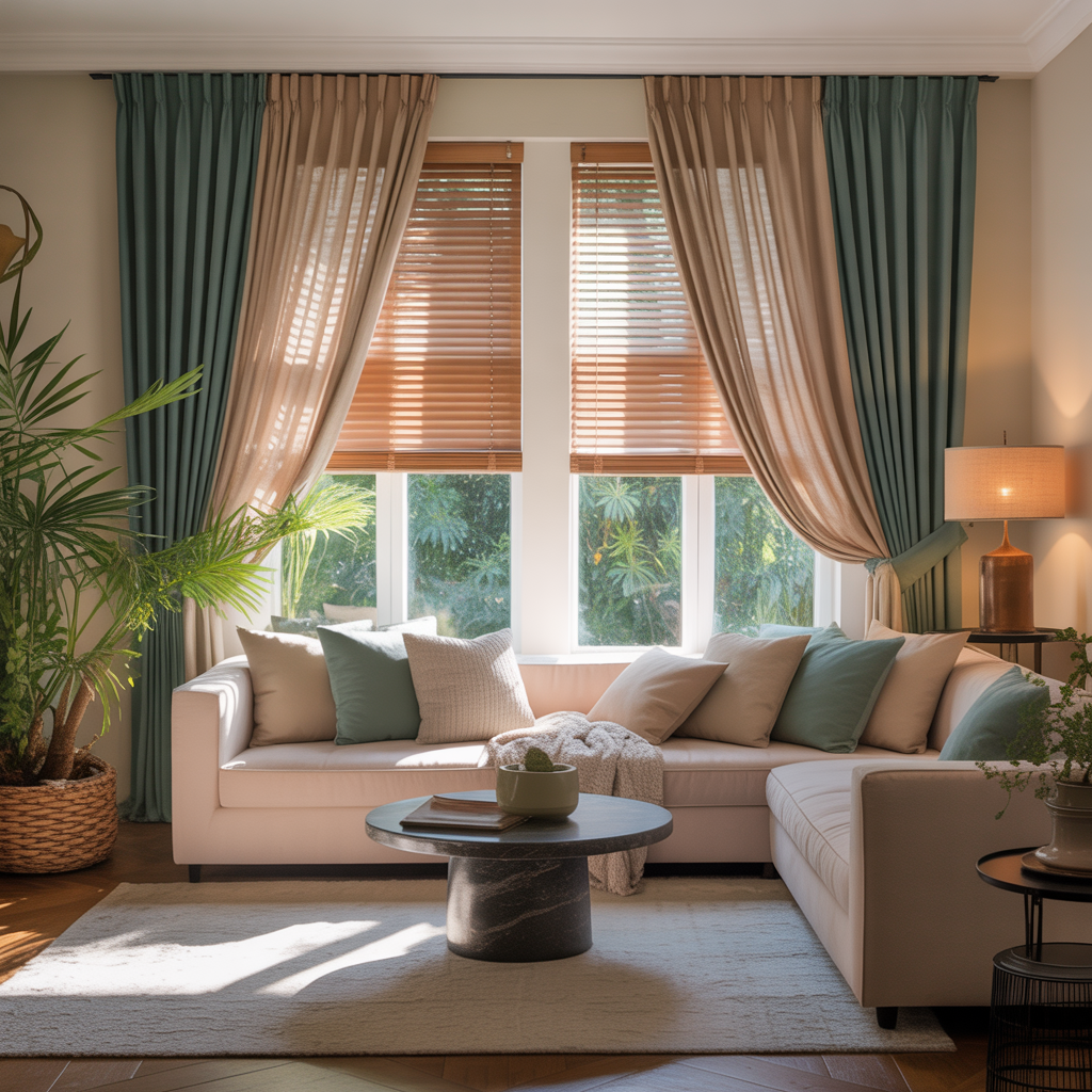 living room window treatment inspiration