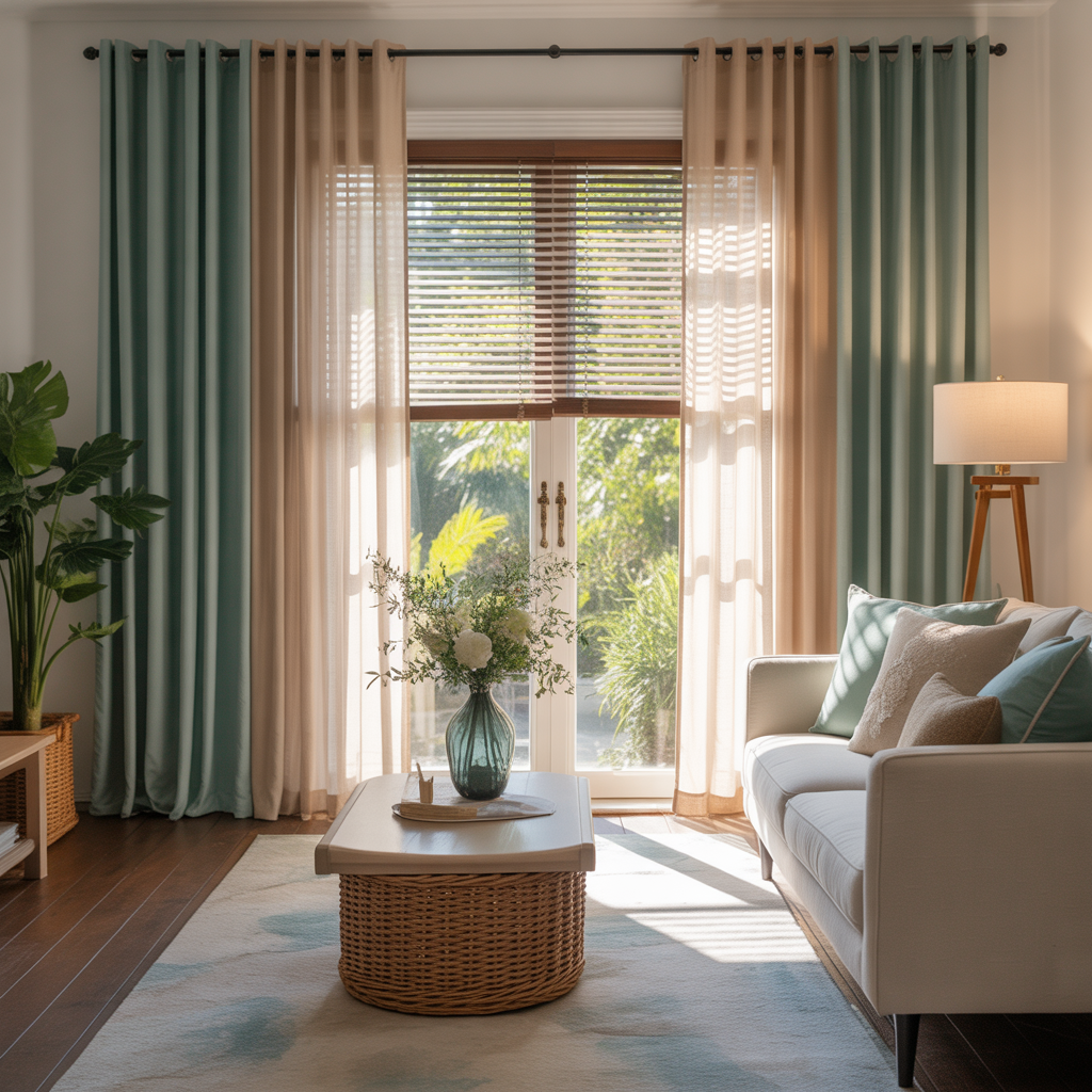 living room window treatment inspiration