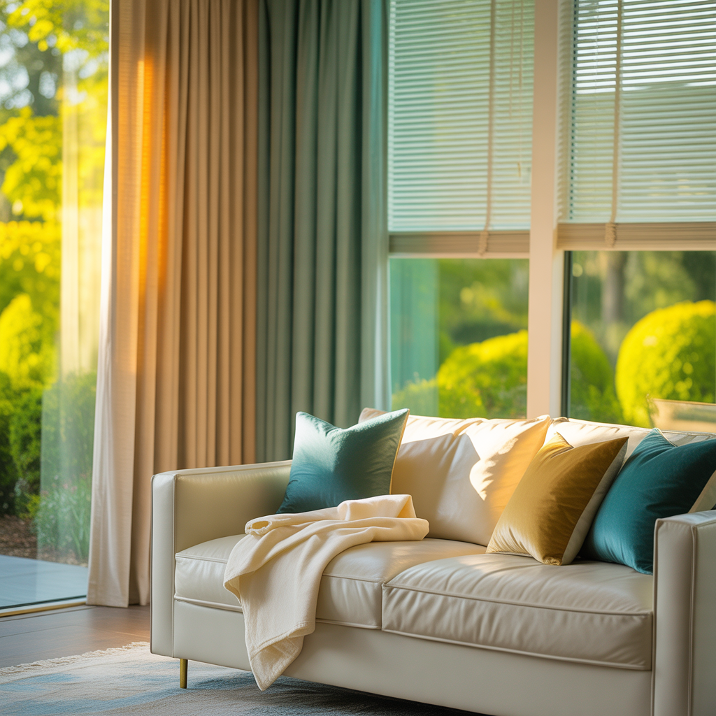 living room window treatment inspiration