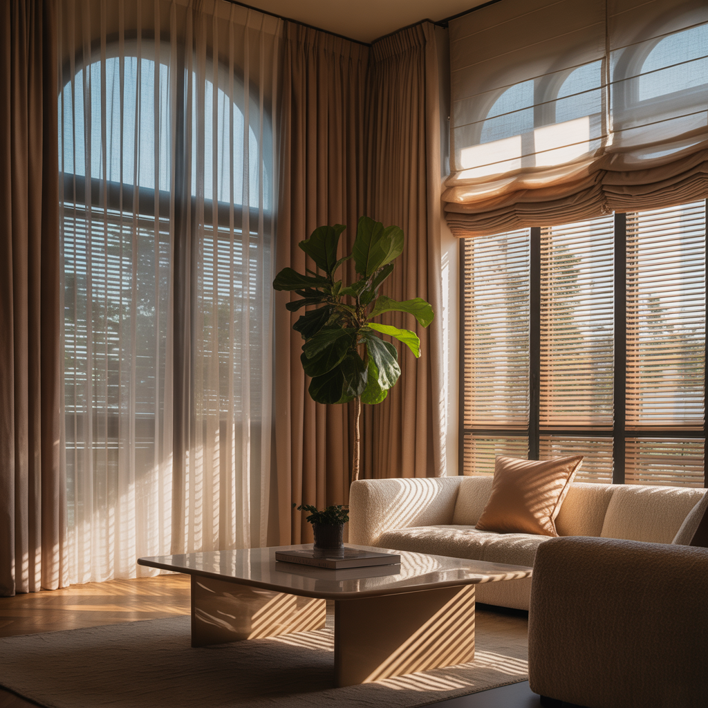 living room window treatment inspiration