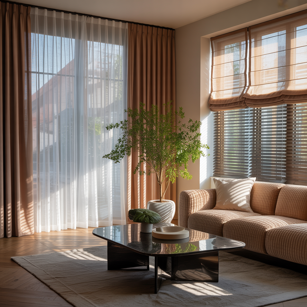 living room window treatment inspiration