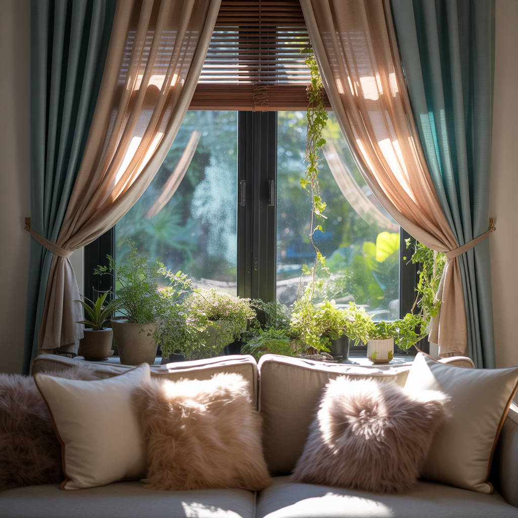 living room window treatment inspiration