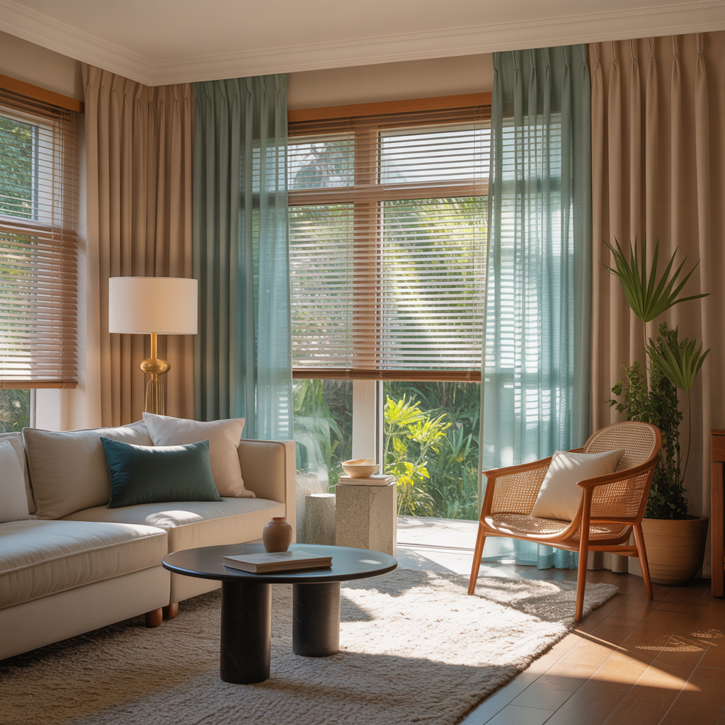 living room window treatment inspiration