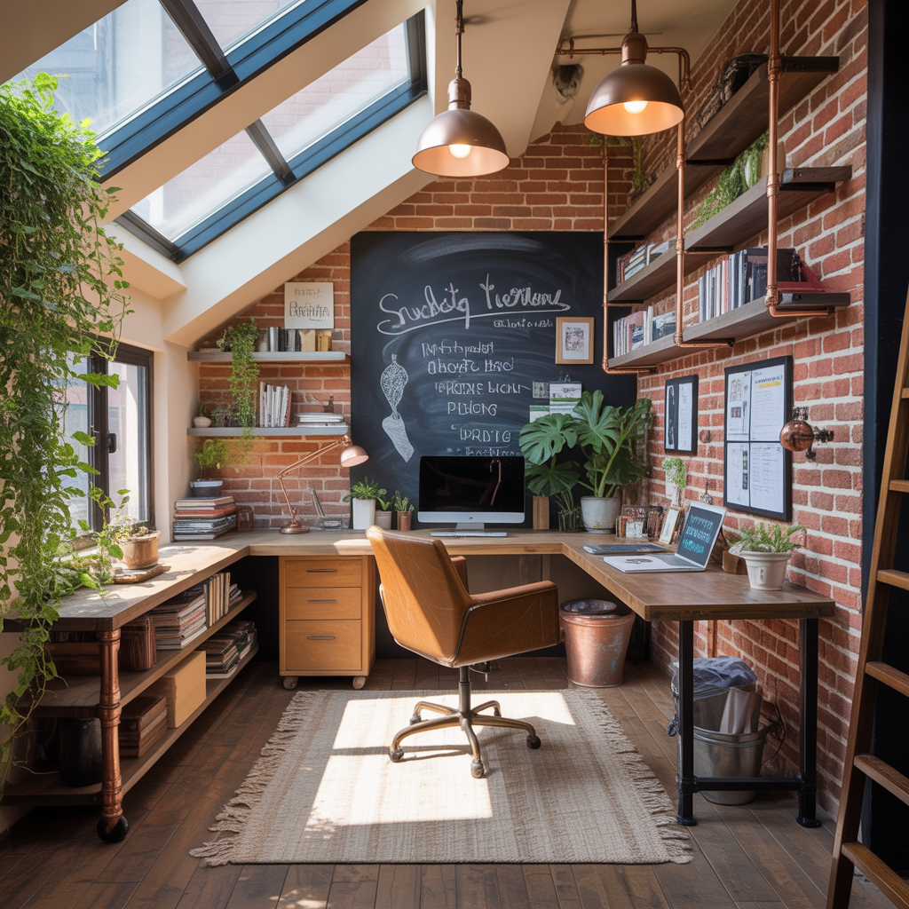 loft upstairs office ideas