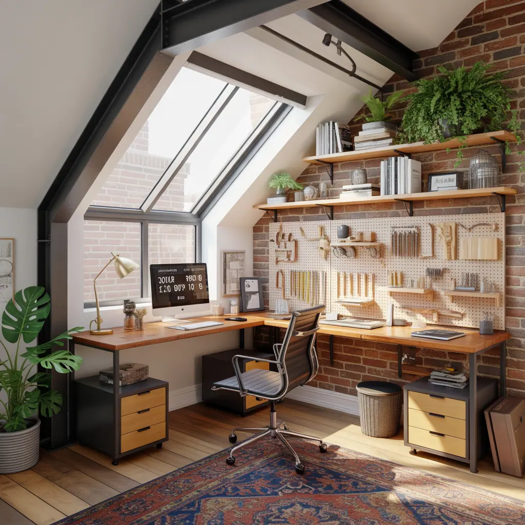 loft upstairs office ideas