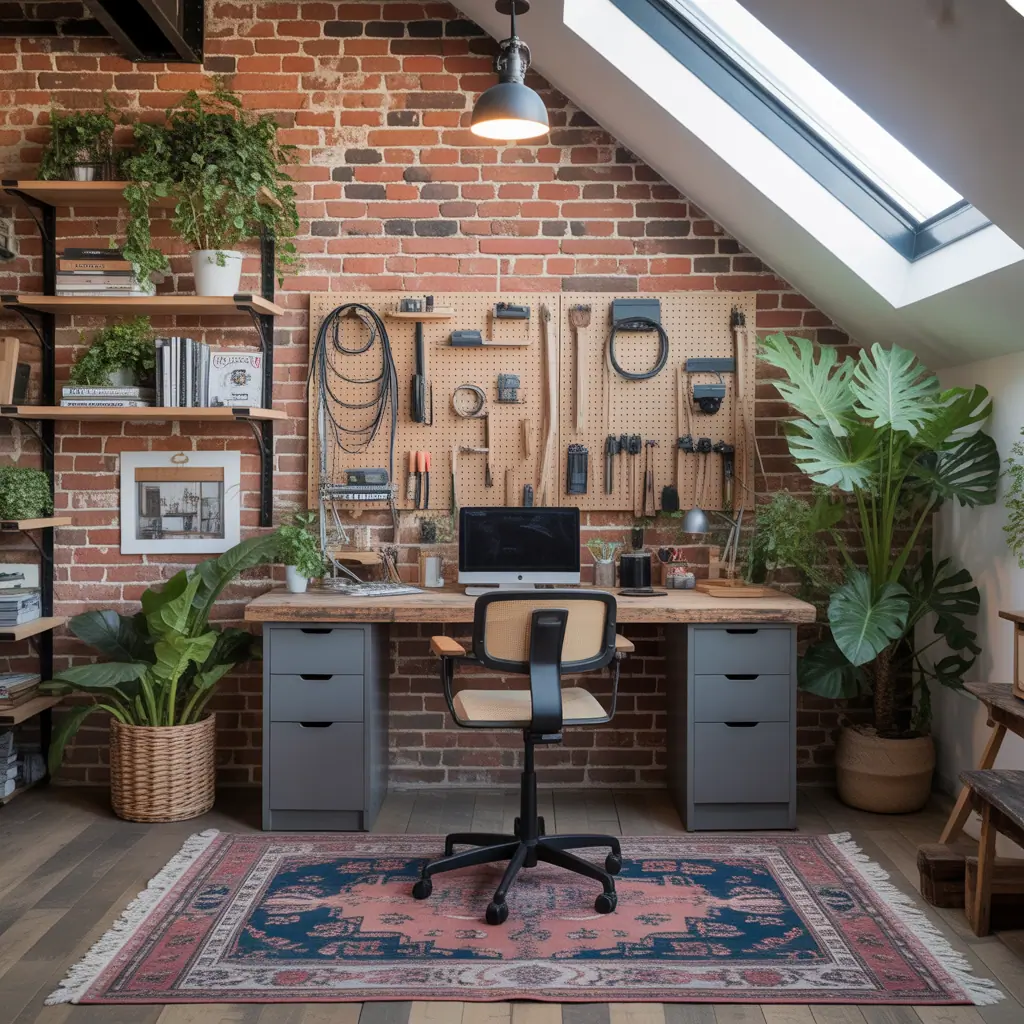 loft upstairs office ideas