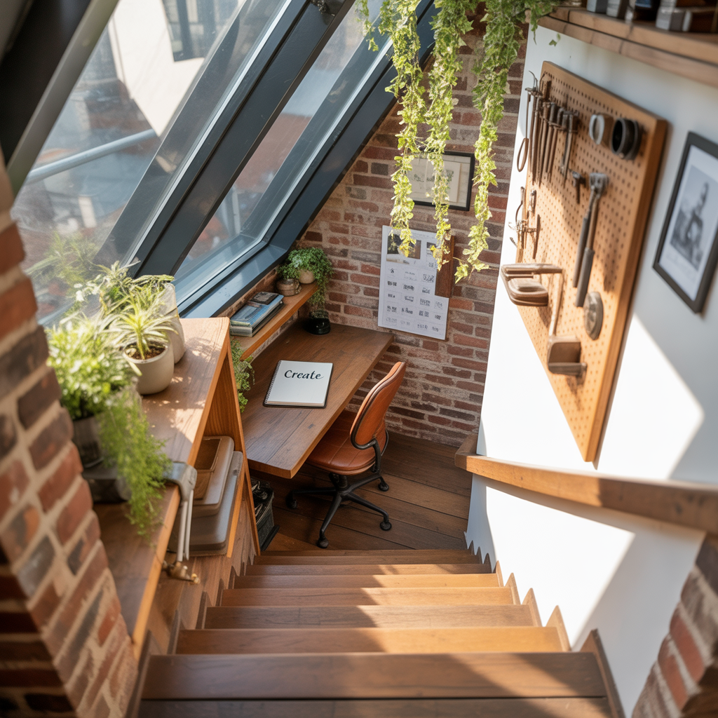 loft upstairs office ideas