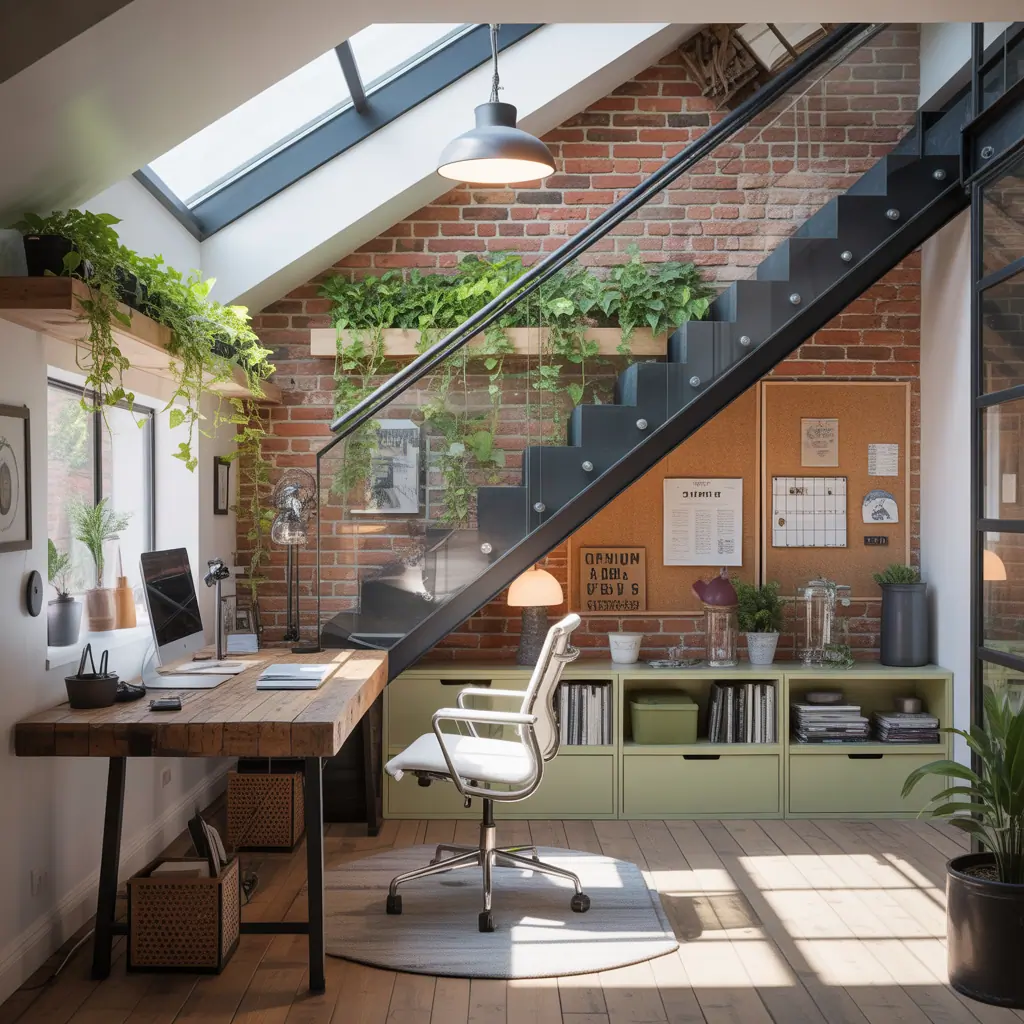 loft upstairs office ideas